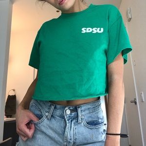 Crop top sdsu tee